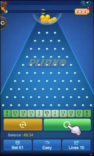 Plinko w trybie demonstracyjnym